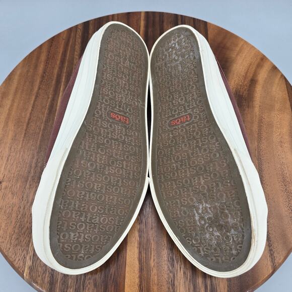 Taos Ez Soul Shoes Women's 7.5 Burgundy Canvas Casual Comfort Slip On Mules - Picture 6 of 7